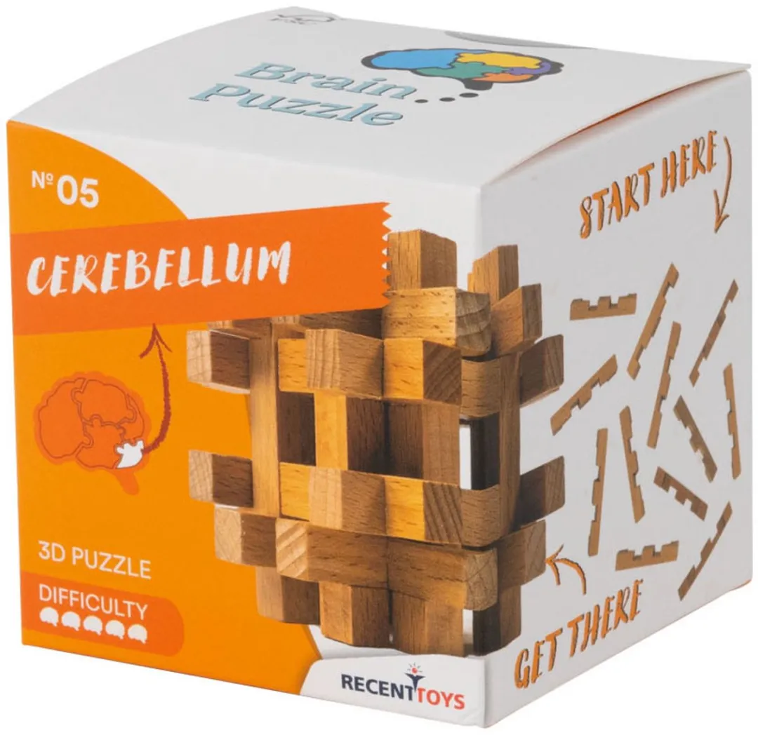 Recent Toys Brain Puzzle 5 Houten Breinbreker - 791143