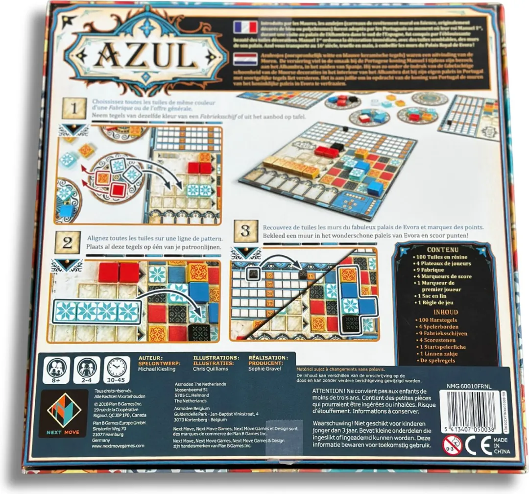 Next Move Games Azul Tactisch Bordspel 2-4 Spelers - PBG 40020FRNL