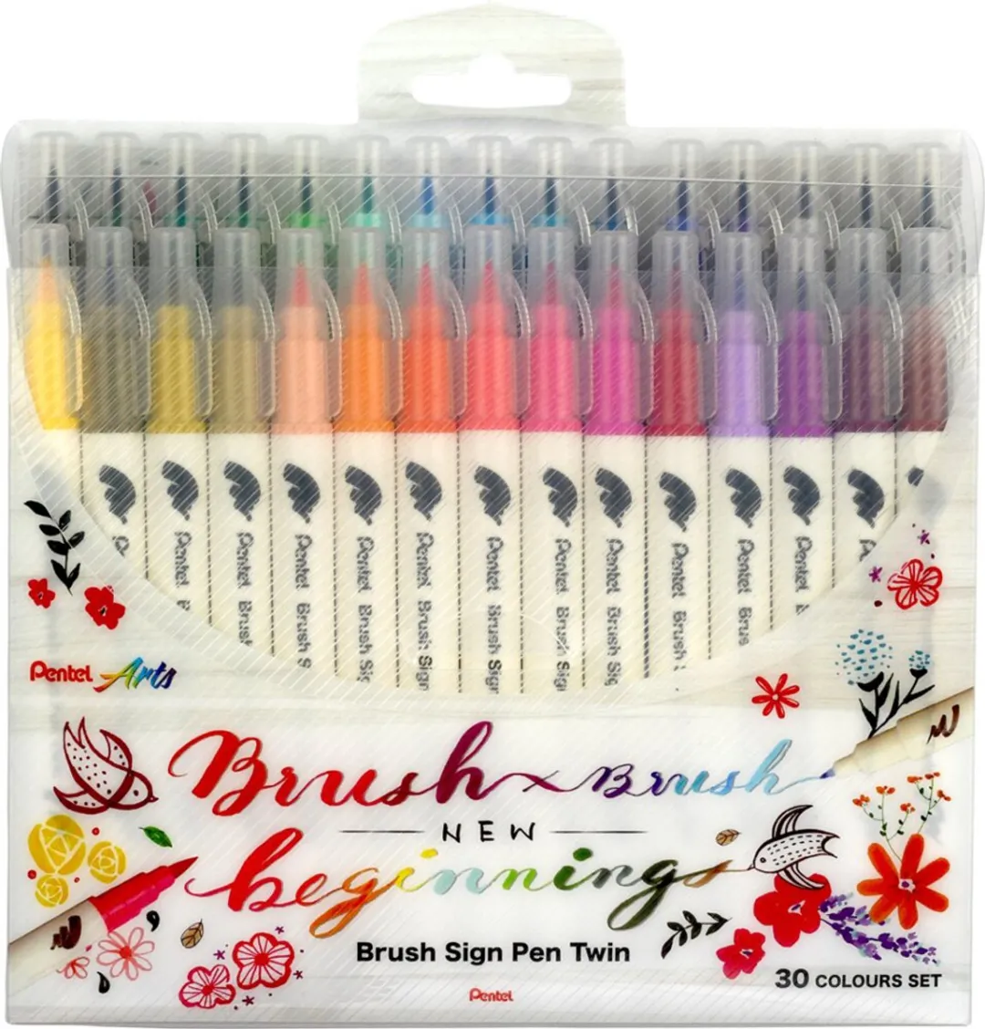 Pentel BrushSignPen Twin Penseelstift