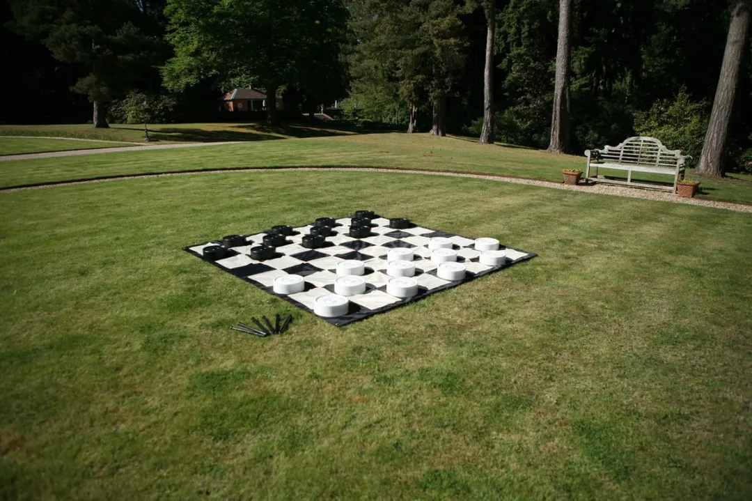 Ubergames XL Tactisch Damspel - 25cm Stenen - 2 Spelers