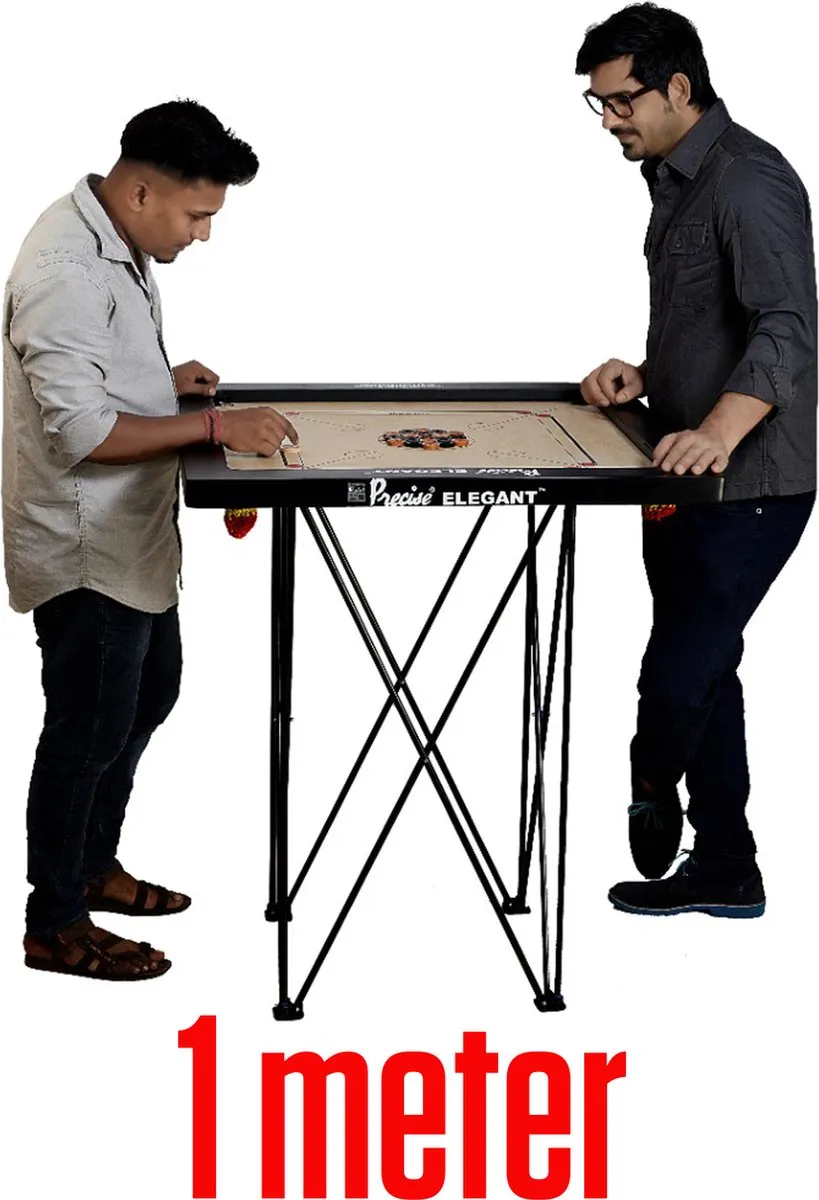 Ubergames Hoge Carromtafel - 1m - Vouwbaar - 4 Spelers