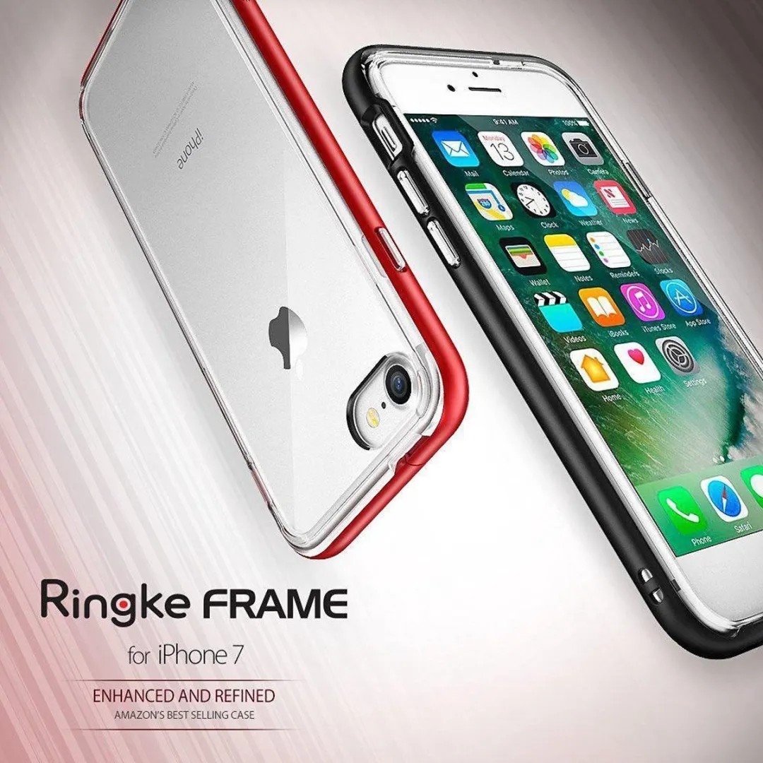 Ringke Frame Hoesje iPhone 7/8 - Zwart