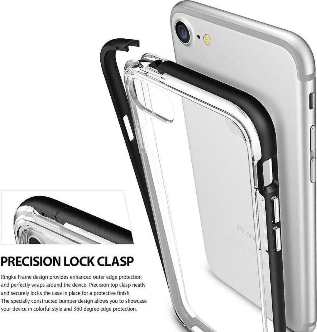 Ringke Frame Hoesje iPhone 7/8 - Zwart