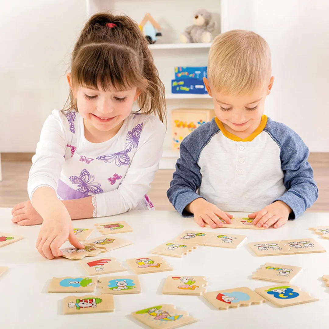 Beleduc Houten Cognitopuzzel Ruimtelijkheid 35-delig - Multicolor