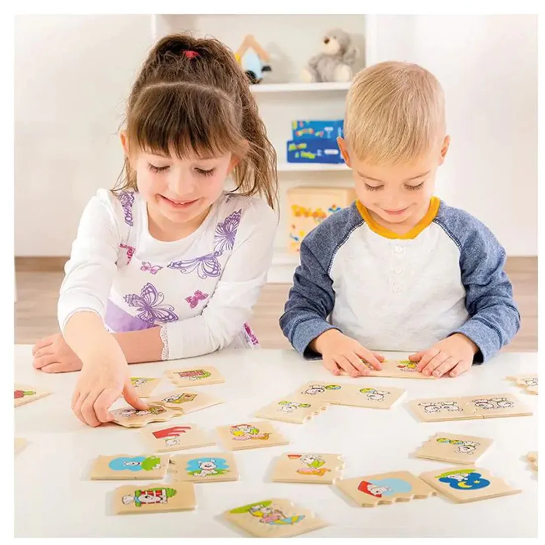 Beleduc Houten Cognitopuzzel Ruimtelijkheid 35-delig - Multicolor
