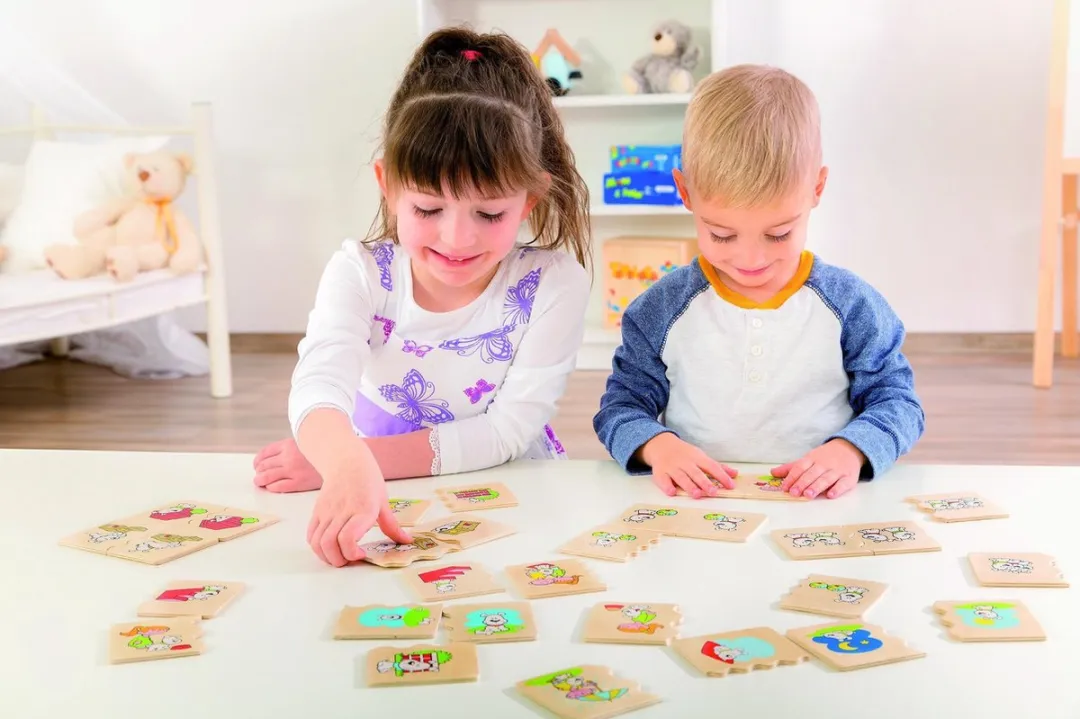 Beleduc Houten Cognitopuzzel Ruimtelijkheid 35-delig - Multicolor