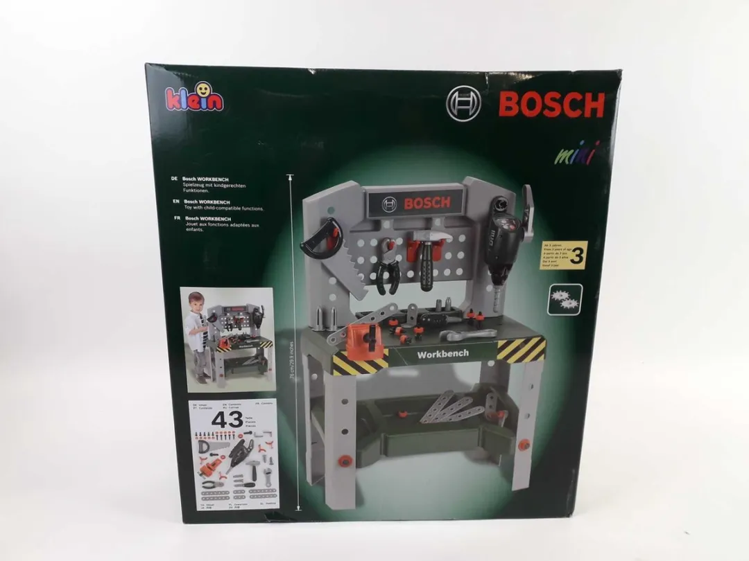 Klein Toys Bosch Werkbank - Groen - 34 Accessoires