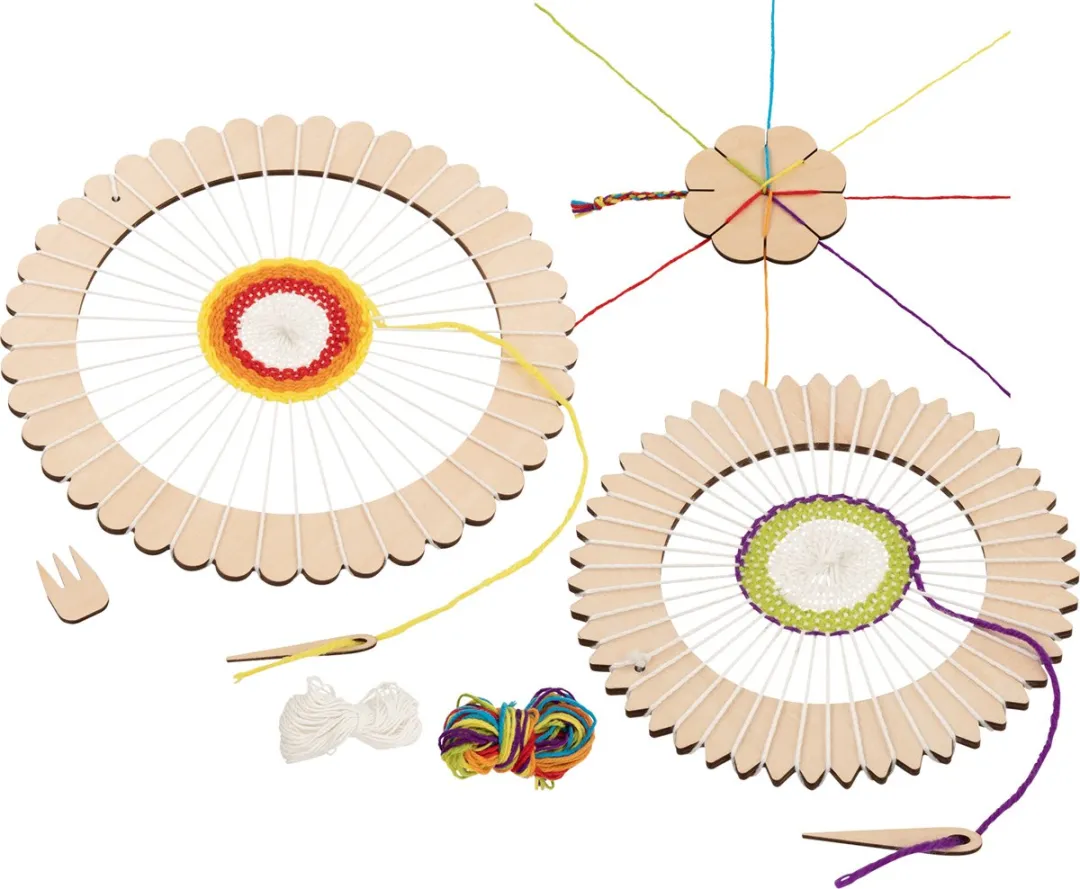 Goki Weefgetouwset 8-delig - Diam. 22/16/10cm - Multicolor