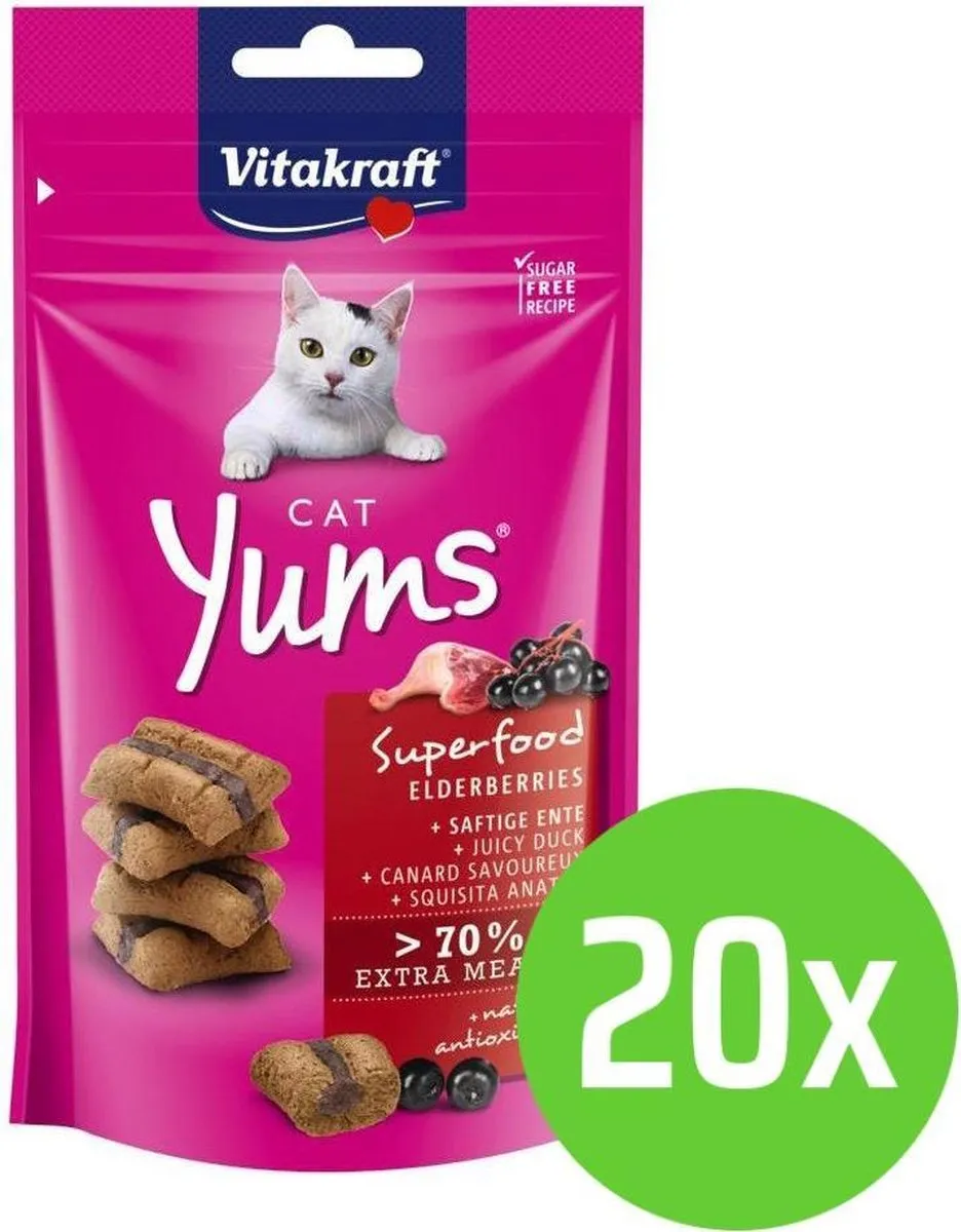 Vitakraft Cat Yums Superfood Vlierbessen
