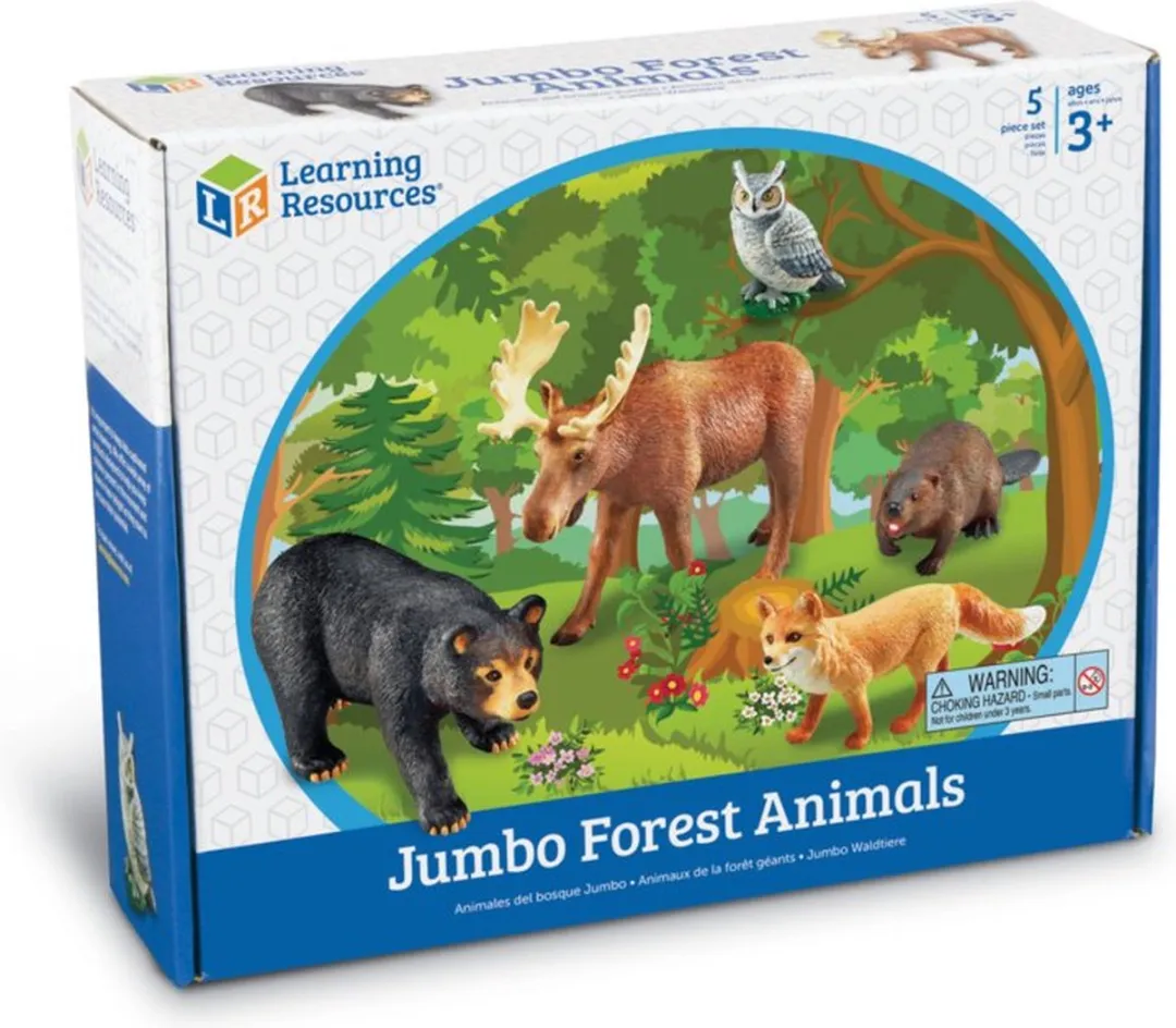 Learning Resources Jumbo Bosdieren Speelset - 5 Stuks Multicolor