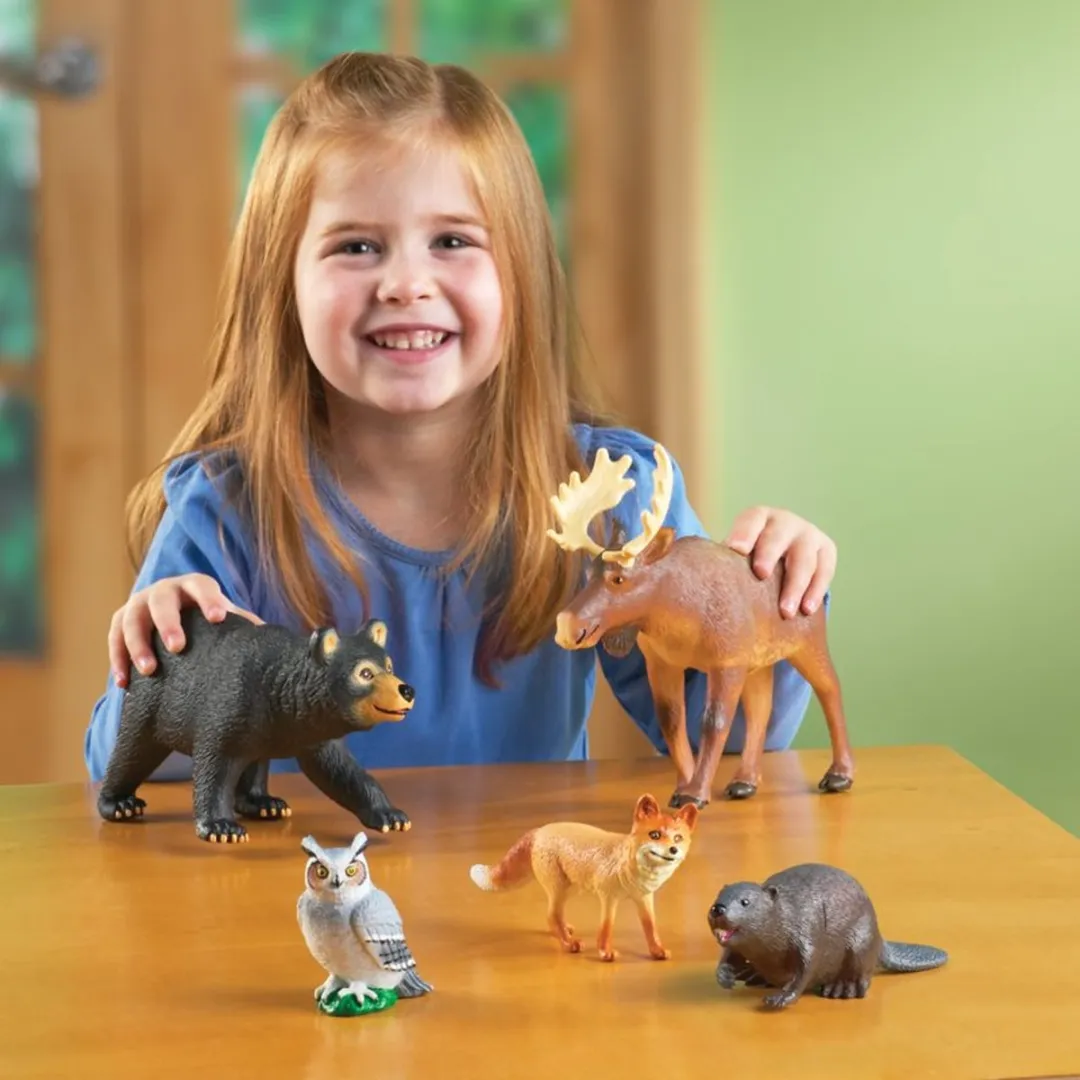 Learning Resources Jumbo Bosdieren Speelset - 5 Stuks Multicolor