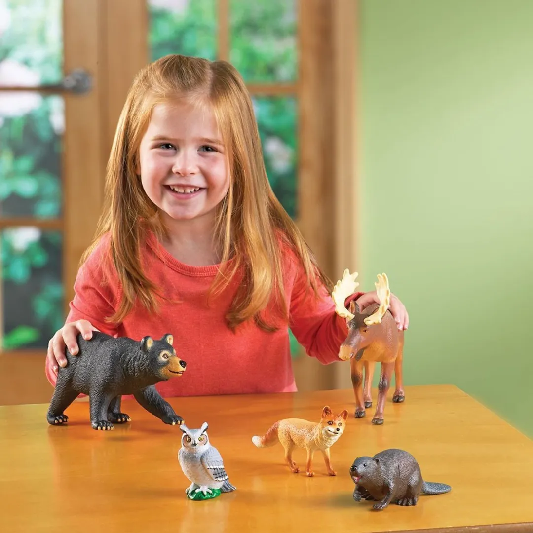 Learning Resources Jumbo Bosdieren Speelset - 5 Stuks Multicolor - afbeelding 6 van 6