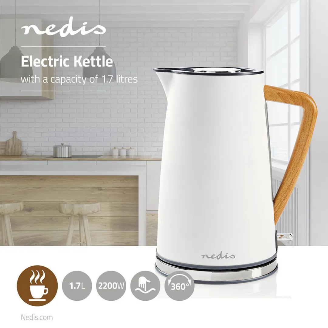 Nedis KAWK510EWT Waterkoker 1.7L - Wit - afbeelding 6 van 6