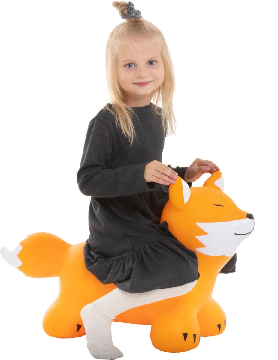 VTOYZ-GERARDOS Vos Jumpy Hopper Skippybal - 100 kg - Oranje