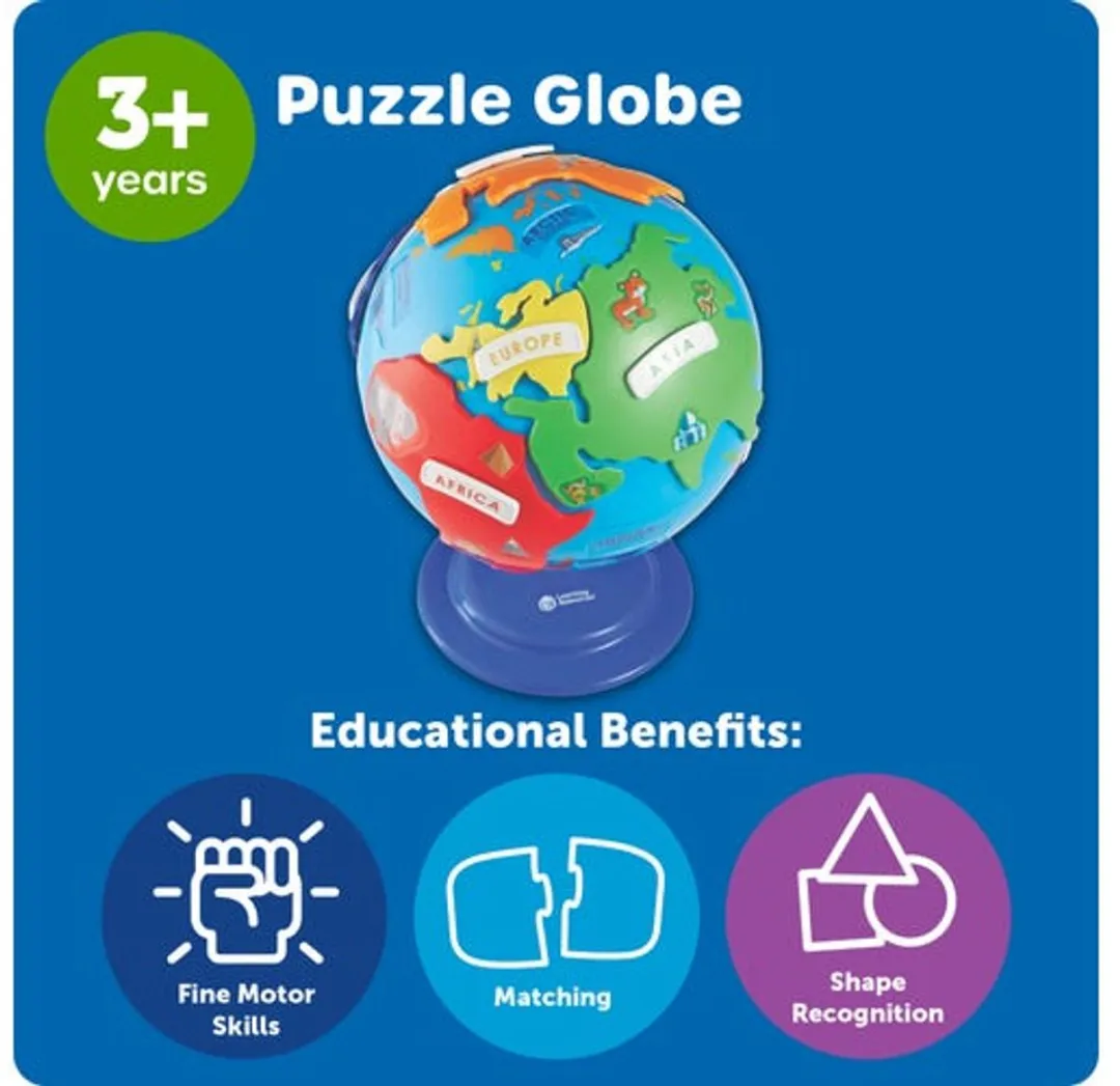 Learning Resources Puzzel Globe - Multicolor
