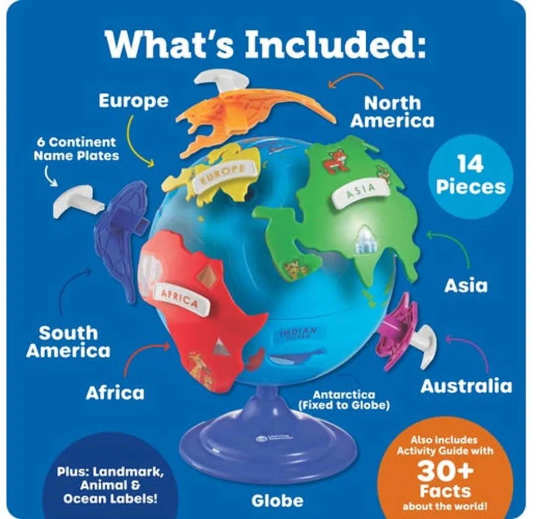 Learning Resources Puzzel Globe - Multicolor