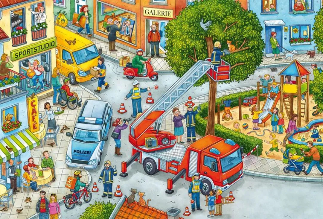 Schmidt Spiele Brandweer Puzzle - 3x24 Stuks Meerkleurig