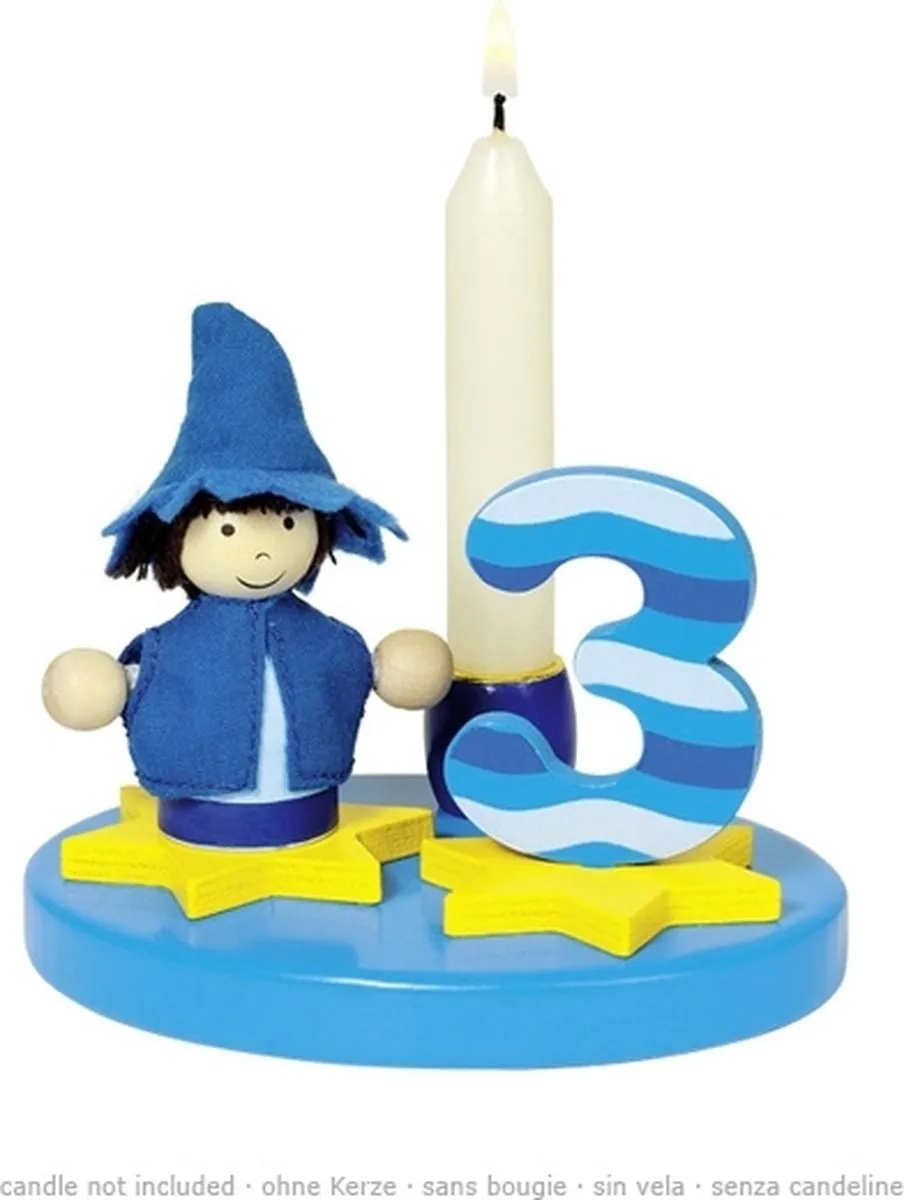Goki Jongen Kaarsjesset - Blauw