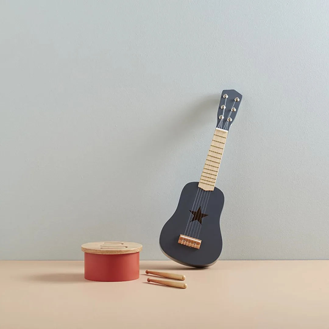 Kids Concept Houten Gitaar - Donker Grijs