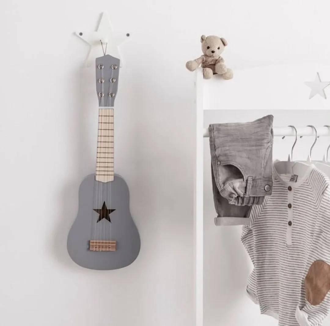 Kids Concept Houten Gitaar - Donker Grijs