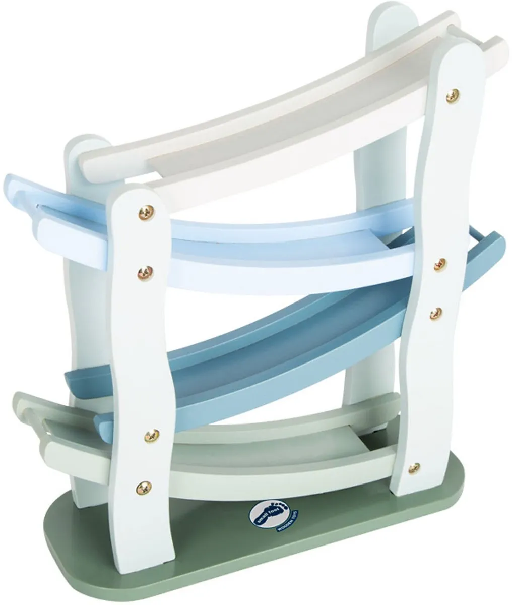 Small Foot Houten Autobaan Blauw - 4 Auto's 11651