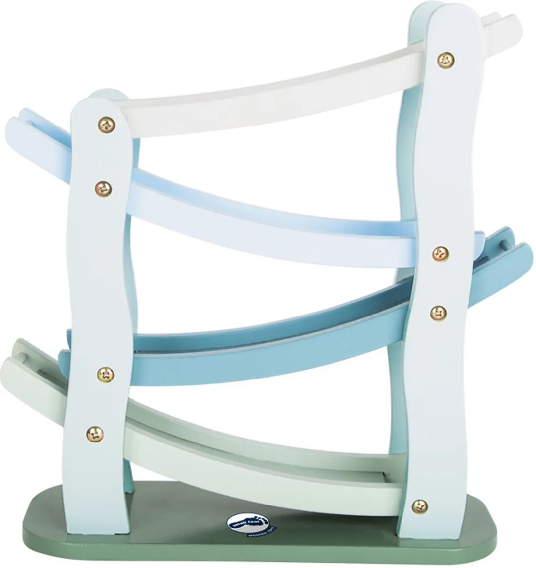 Small Foot Houten Autobaan Blauw - 4 Auto's 11651