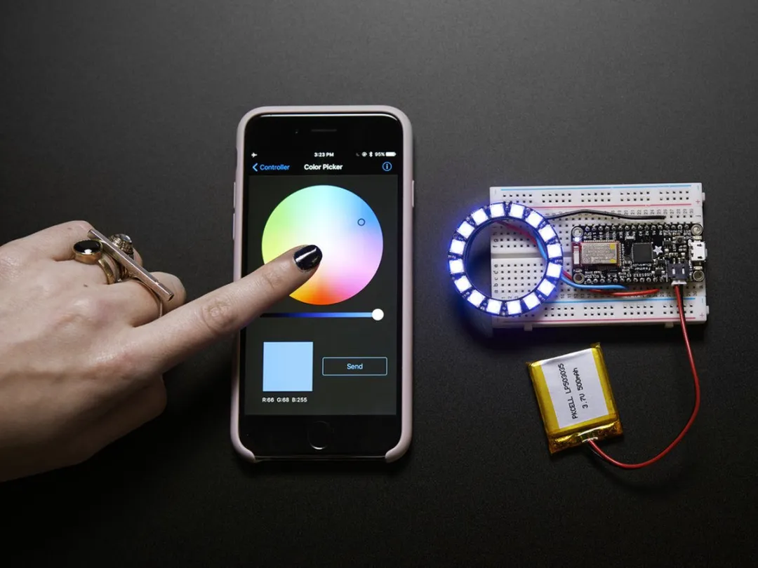 Adafruit Feather 32u4 Bluefruit LE 2829 - Meerkleurig