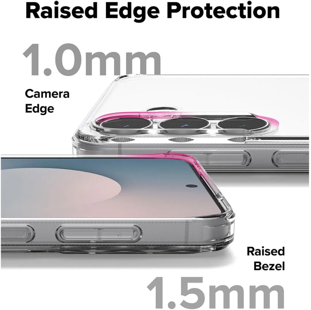 Ringke Fusion Hoesje Samsung Galaxy S25 FE - Antikrascoating - Transparant