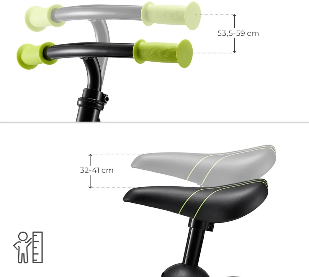 KinderKraft 2WAY NEXT OFF ROAD Loopfiets - Zwart