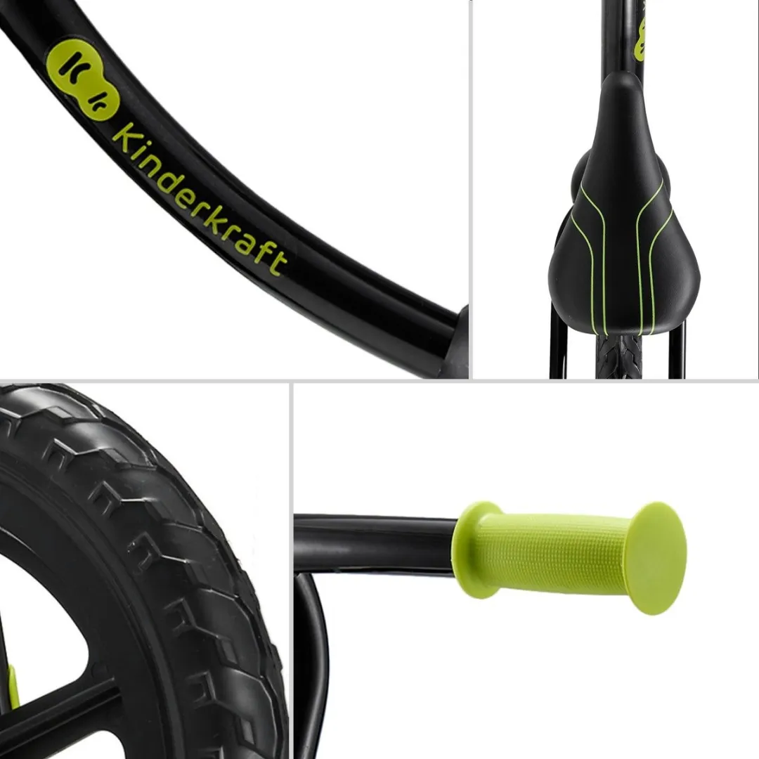 KinderKraft 2WAY NEXT OFF ROAD Loopfiets - Zwart