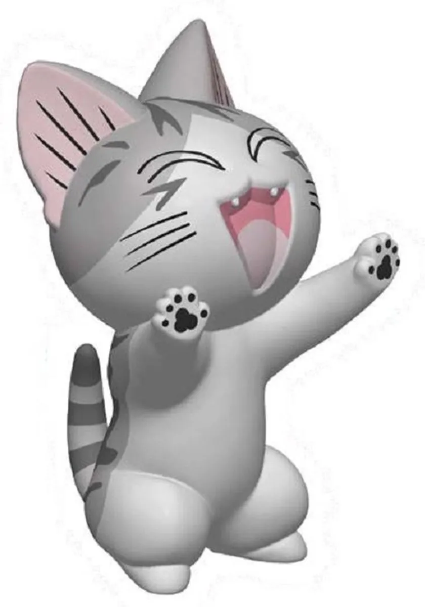 Plastoy Chi Cat's Life Spaarpot Anne - Grijs/Wit