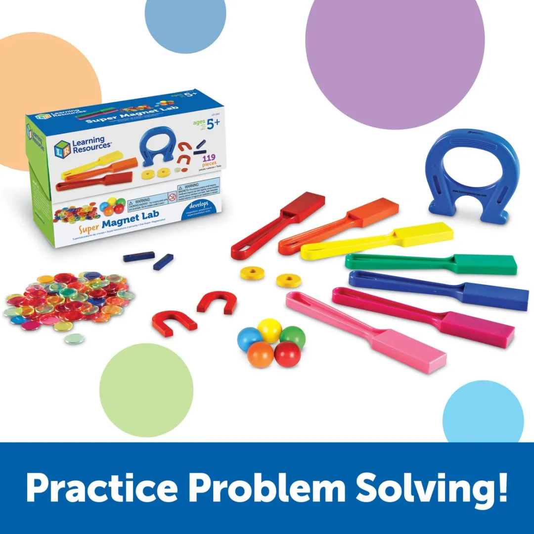 Learning Resources Super Magneet Laboratorium Set 950LER2064 - Multicolor