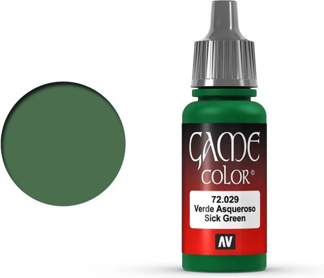 Vallejo Game Color Sick Green Acrylverf 18ml