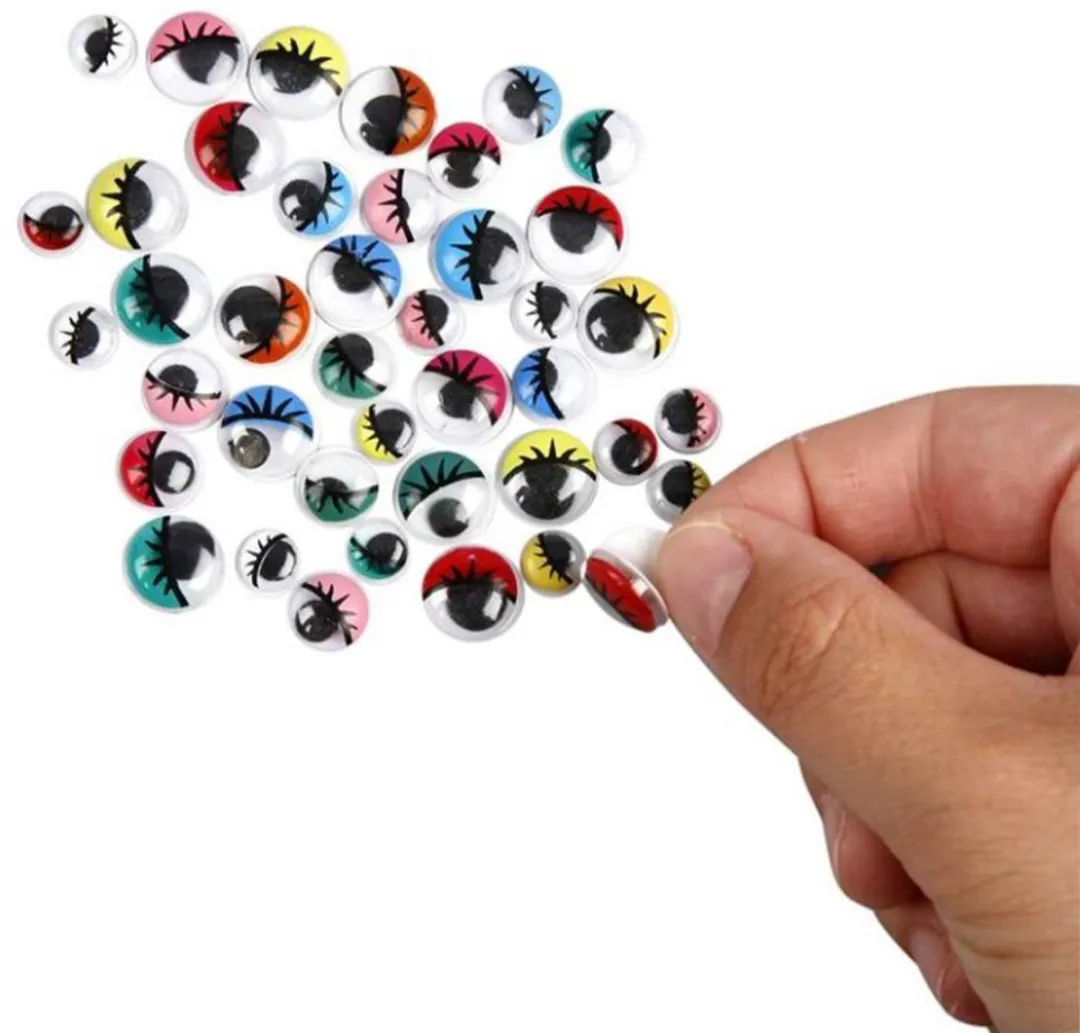 Creativ Company Gekleurde Wiebelogen Wimpers 30 Stuks