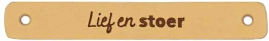 Durable Leren Labels - 2 Stuks