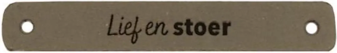 Durable Leren Labels - 2 Stuks