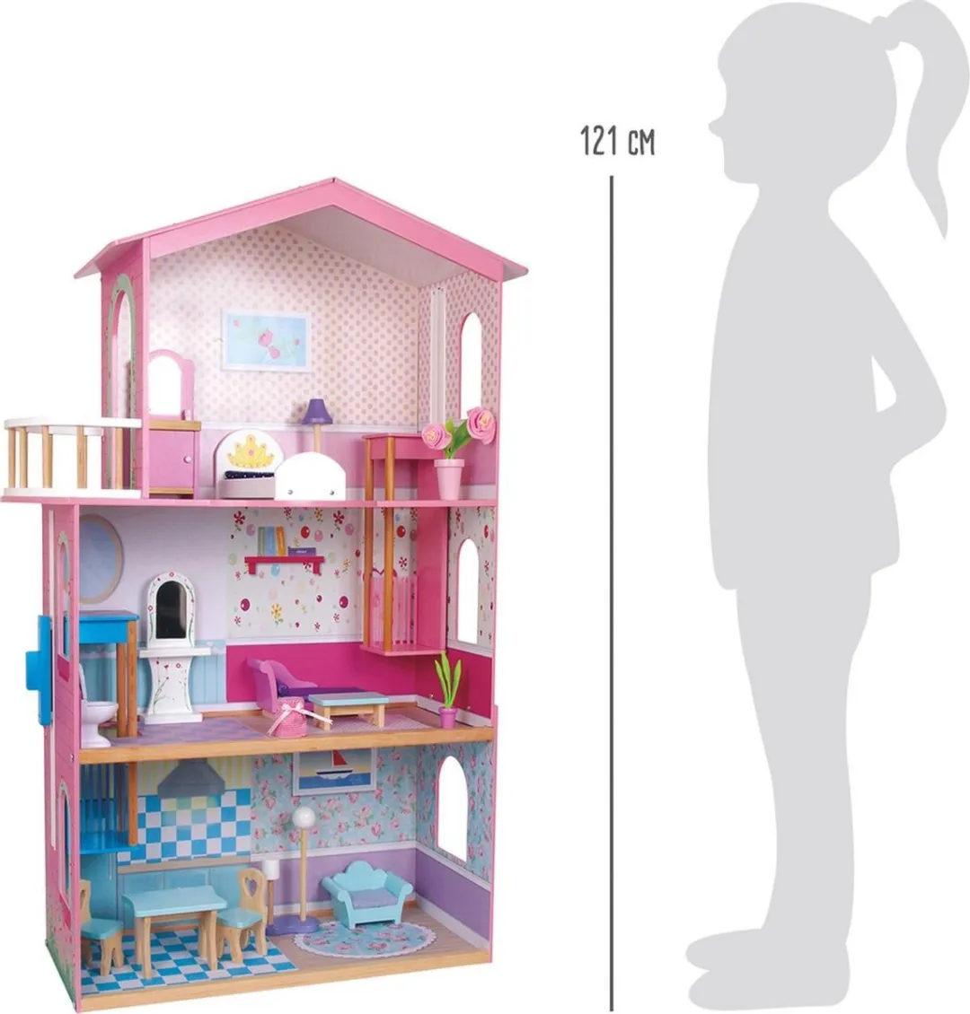 Small foot Poppenhuis Sophia 74x121x34cm - Roze - 15 Meubels - afbeelding 2 van 6