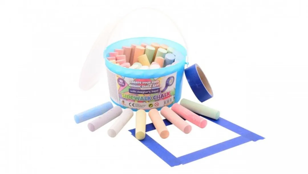 Johntoy Designer Stoepkrijt Multicolor - 43 Stuks