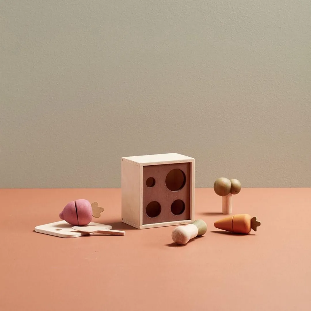 Kids Concept Wooden Plant Box 1000456 - Hout Groen Oranje - afbeelding 6 van 6