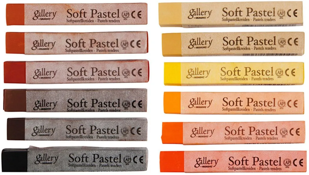 Creativ Company Gallery Soft Pastel Set 12 Stuks - 10x6,5cm