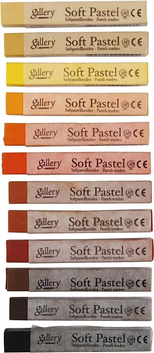 Creativ Company Gallery Soft Pastel Set 12 Stuks - 10x6,5cm