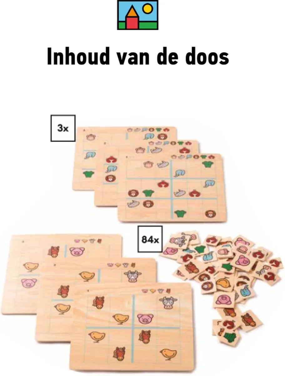 Toys for Life Dieren Logica Sensorisch Speelgoed 100_523915 - 87 Stuks