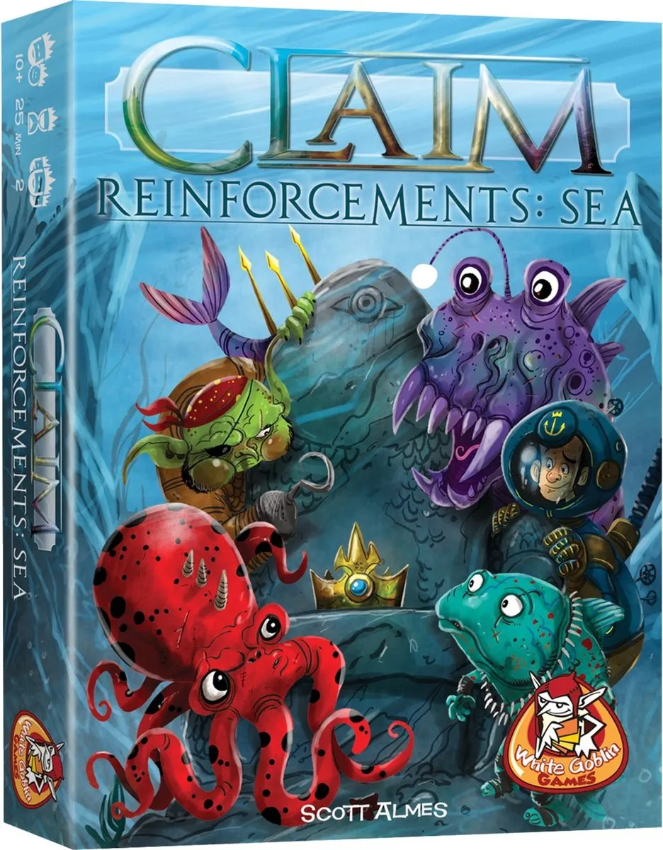White Goblin Games Claim Reinforcements Sea Tactisch Kaartspel