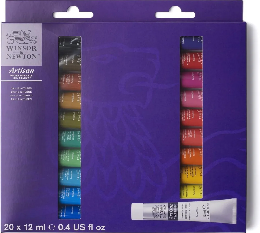 Winsor & Newton Artisan Water Mixable Olieverf 20x12ml Set