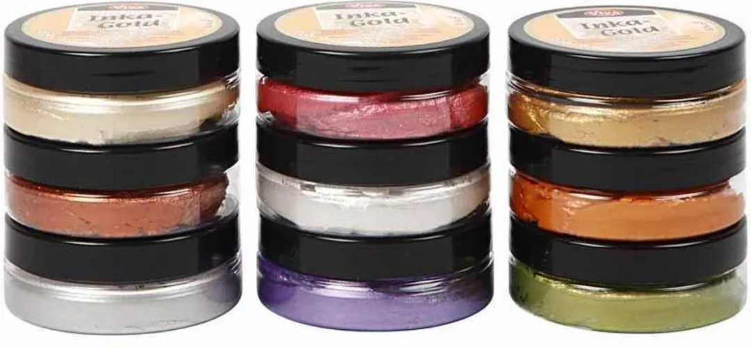 Viva Decor Inka-Gold Basisset - 9 Kleuren 50ml