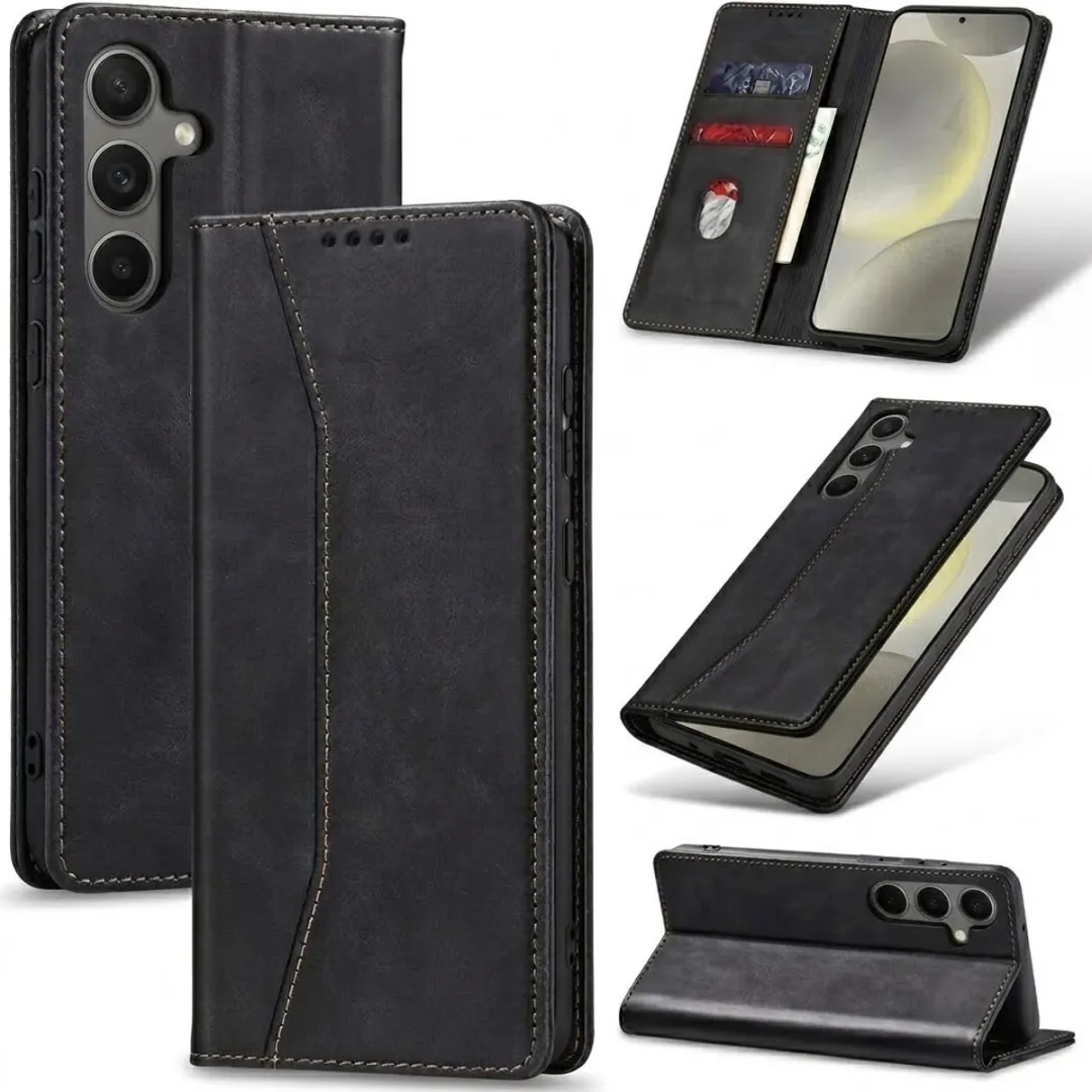 NUVEX Zwart Kunstleer Wallet Case Samsung Galaxy A36