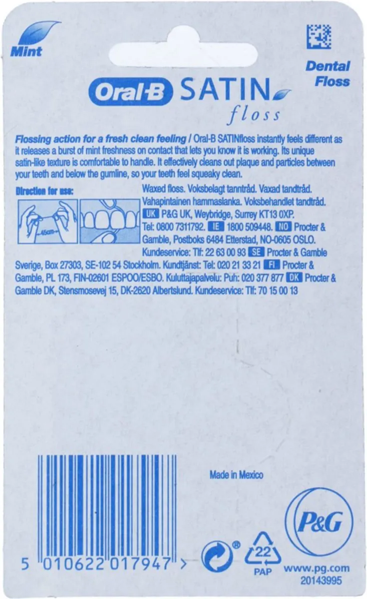 Oral-B Satin Flosdraad 25m