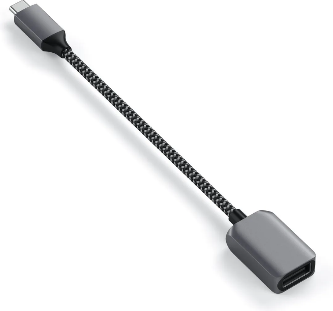 Satechi USB-C naar USB-A 3.0 Adapter - Grijs