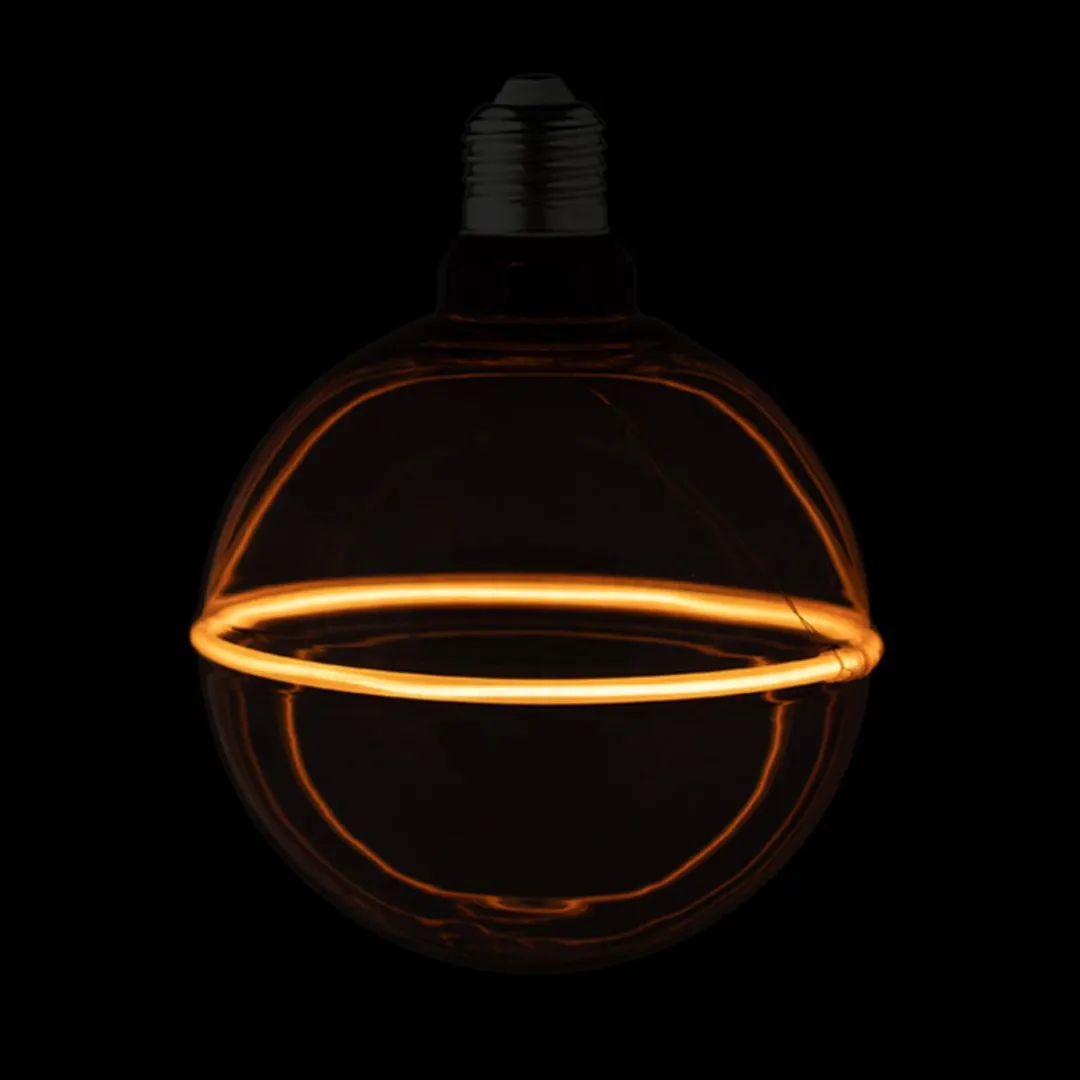 Lybardo DeepBlack E27 LED Diamantlamp 4W - 1800K Rookglas