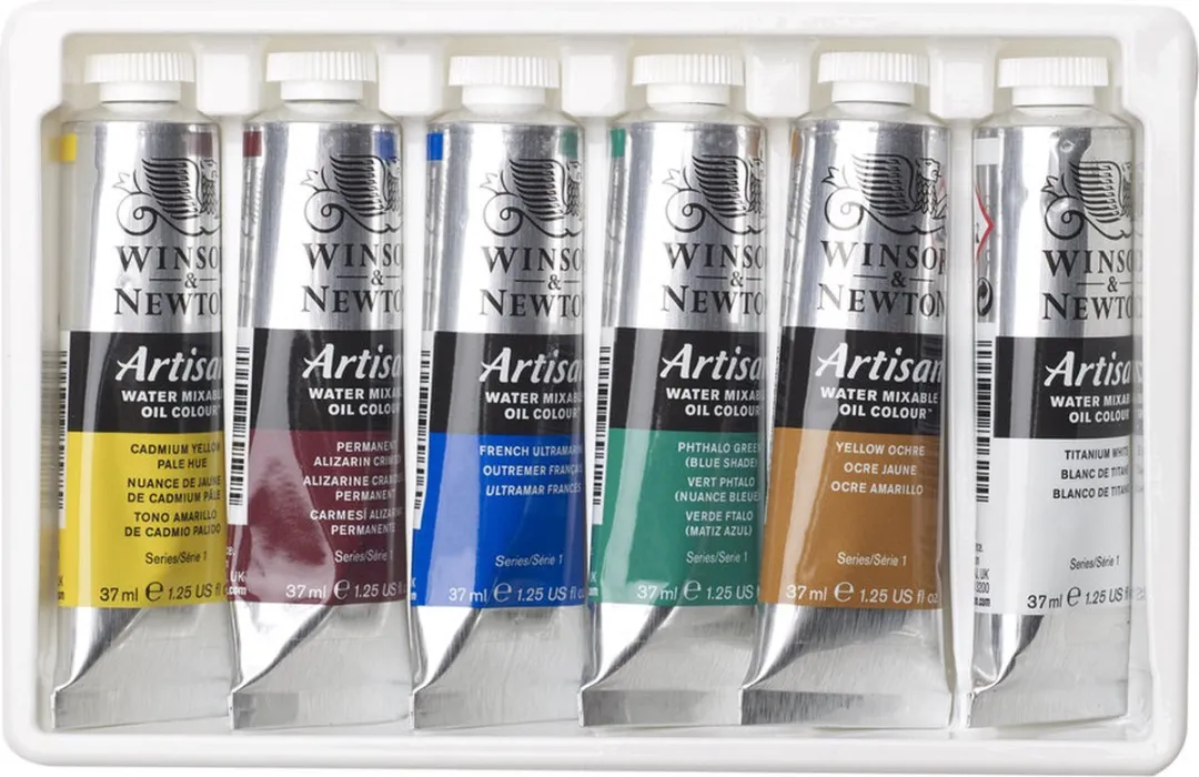 Winsor & Newton Artisan Watermengbare Olieverfset 6x37ml